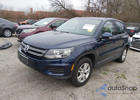 2012 Volkswagen Tiguan S from USA, damaged, VIN WVGBV7AX7CW605242